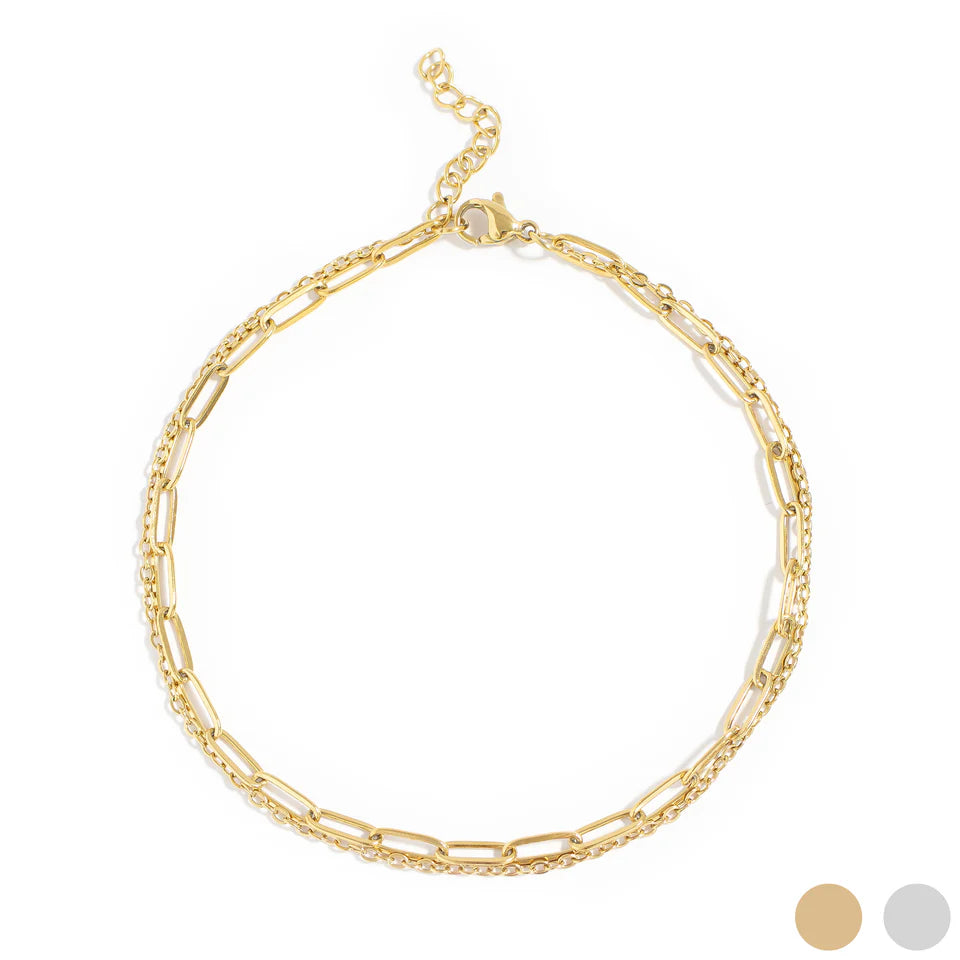 Paperclip Chain Anklet