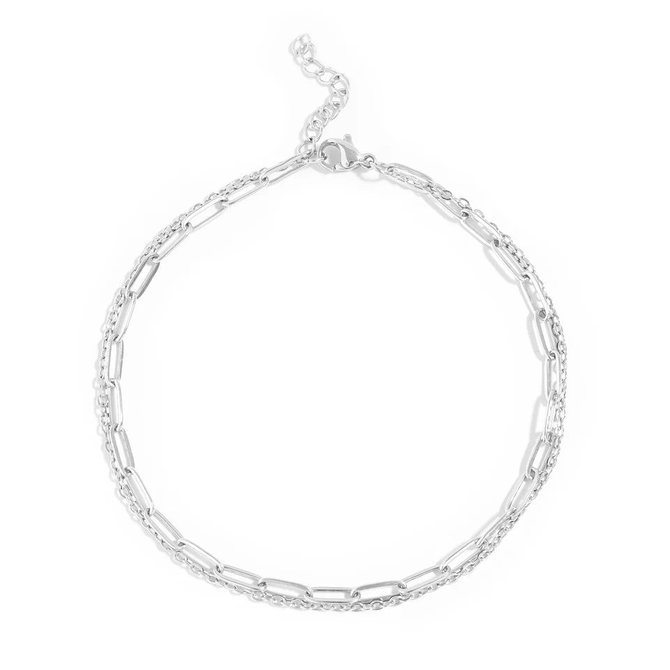 Paperclip Chain Anklet