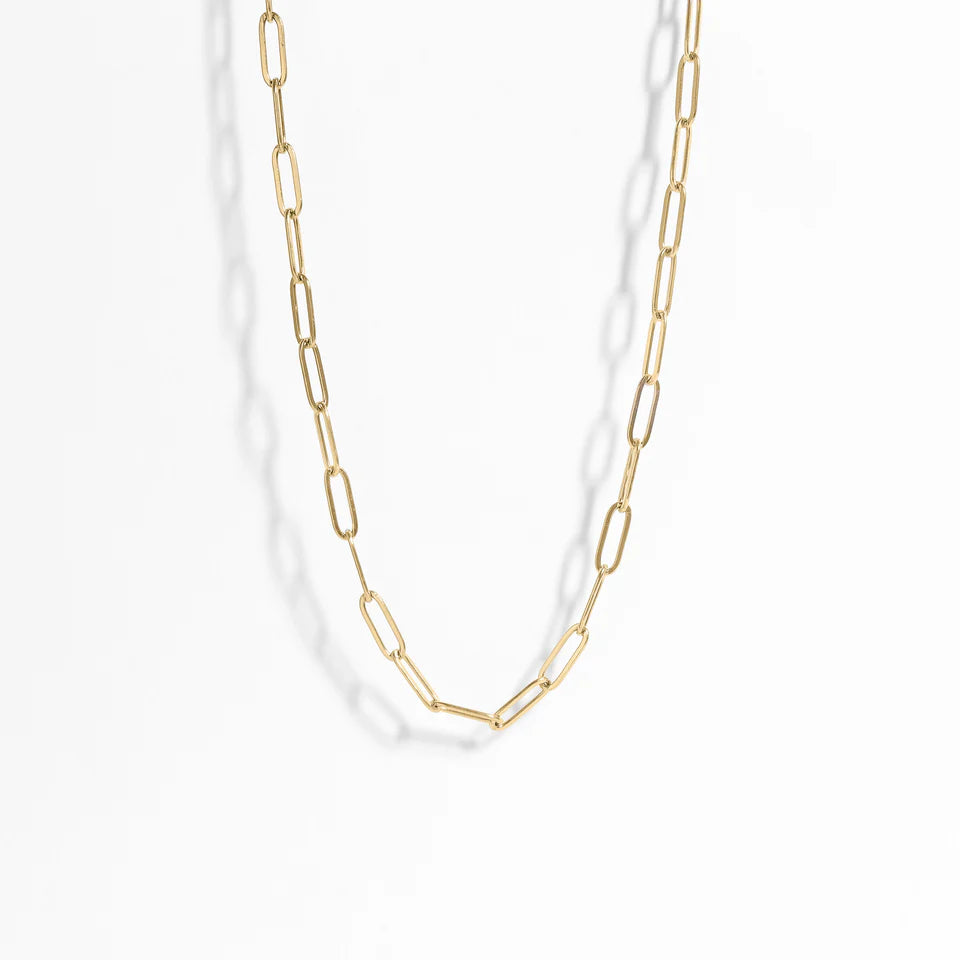 Paperclip Chain Necklace 2.5 MM