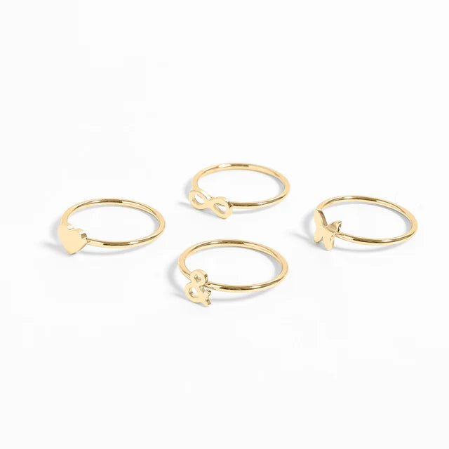 Gold Stacking Rings