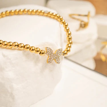 Beaded Butterfly Bracelet