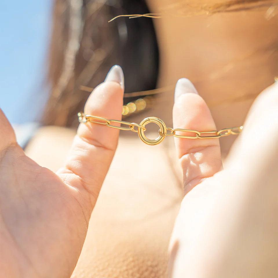 Paperclip Charm Keeper Necklace